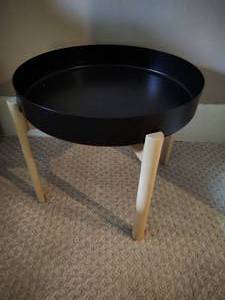Round End Table Nightstand