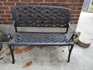 Metal Patio Bench