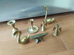 lot 198 image: Collection of Brass Dcor