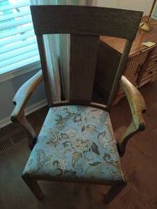 lot 24 image: Wood Armchair