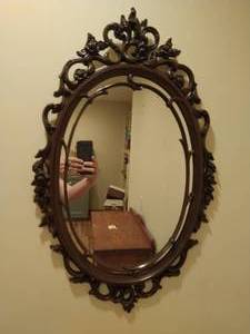 lot 80 image: Oval Mirror