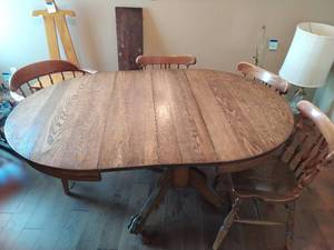 lot 99 image: Table and Four Chairs