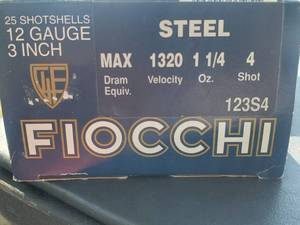 Fiocchi  12 Gauge Steel 3 (4) Shot