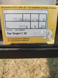 Rio Top Target 20 GA Competition Cartridges 2 34 (8) Shot