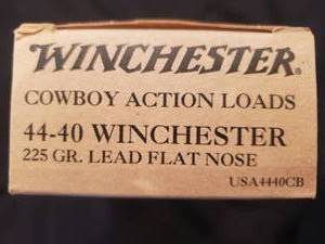 Winchester 44-40 225GR. Lead Flat Nose Cowboy Action Loads