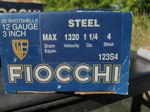 Fiocchi 12 GA Steel Shot #4 Shot 3