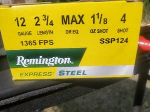 Remington 12 GA 2-34 Express Steel (#4 Shot)