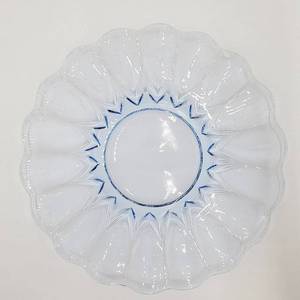 lot 50 image: Vintage Depression Blue Glass 13 Plate