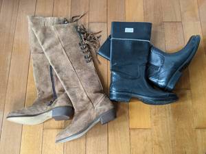 lot 210 image: Micheal Kors Womens Boots Size 5 Tan Womens Leather Boots Size 5.5