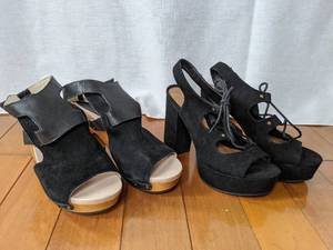 lot 213 image: Cute Womens Chunky Platform Sandals size 6.5