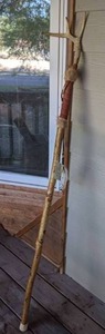 lot 371 image: Amazing Walking Stick with Antler on Top