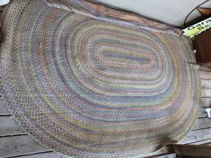 lot 367 image: Oval Multi Color Rug