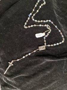 lot 277 image: Stunning Vintage Czechoslovakian Crystal Rosary