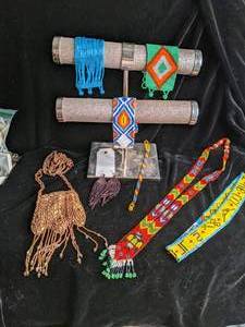 lot 267 image: Native American Hand Beaded Jewelry