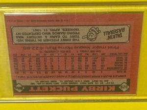 1986 Topps #329 Kirby Puckett MN Twins Baseball Card