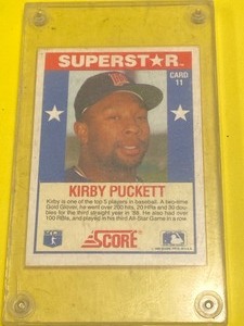 1989 Score Card #11 Kirby Puckett MN Twins Baseball Card