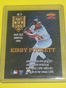 Score 95 Hall Of Gold HG11 Kirby Puckett MN Twins Baseball Card