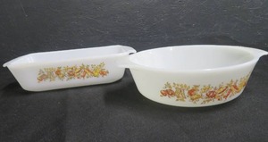 lot 24 image: VINTAGE SERVING DISHES.