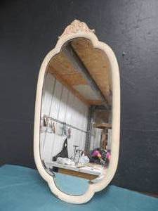 lot 66 image: VERY OLD VINTAGE MIRROR- HEAVY