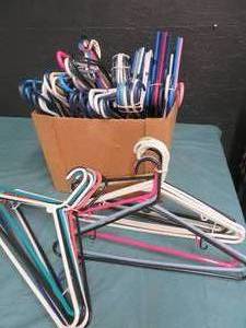 lot 79 image: BOX FULL OF HANGERS