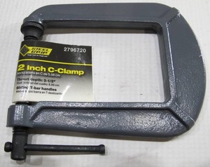 lot 557 image: 4-Pack Steel Grip 2-Inch C-Clamps