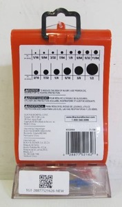 lot 559 image: Black and Decker 18 Piece Drill Bit Set - Black Oxide