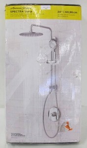 lot 509 image: American Standard Spectra Versa 4-Spray Round 24 in. Wall Bar Shower Kit with Hand Shower 1.8 GPM in Brushed Nickel