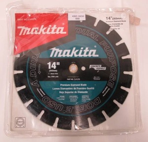 lot 568 image: Makita 14 in. Premium Segmented Dual Purpose Diamond Blade for 14 in. Power Cutter