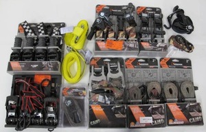lot 571 image: Lot of 15 Ratchet StrapsTie Down Straps - Keeper XP & Husky