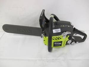 lot 579 image: Ryobi 14 in. 37cc 2-Cycle Gas Chainsaw RY3714VNM