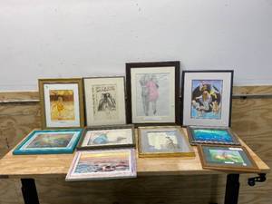 lot 31 image: Lot of Various Framed Artwork