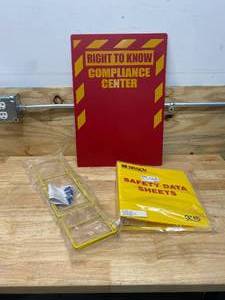 lot 93 image: BRADY Information Center, English, Red