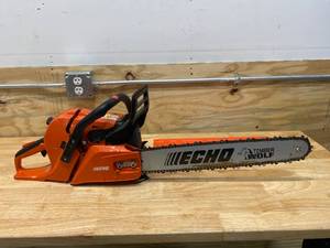 lot 9 image: ECHO 20 in. 59.8 cc Gas 2-Stroke Cycle Chainsaw