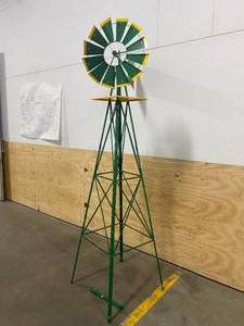lot 10 image: VALLEY 8 FT. WINDMILL ORNAMENT - JOHN DEERE GREEN