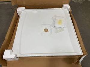 lot 75 image: KOHLER Archer White 42-in W x 42-in L with Center Drain Acrylic Shower Base