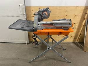 lot 58 image: RIDGID 12 Amp Corded 8 in. Tile Saw with Extended Rip