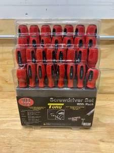 lot 61 image: TORQ 30 Piece Torq Screwdriver Set With Rack