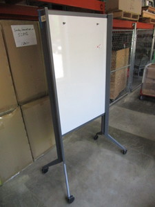 lot 106 image: HAWORTH WHITE BOARD ON WHEELS