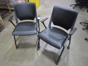 lot 160 image: TWO HAWORTH VERY MODEL SEMINAR CHAIRS