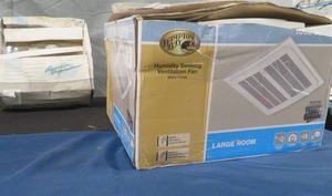 lot 36 image: CEILING FAN AND NEW IN BOX SHOWER PARTS
