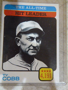 lot 68 image: The All-Time Ty Cobb Baseball Card