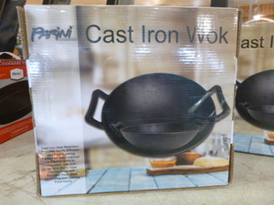 lot 78 image: NEW Parini Cast Iron Wok