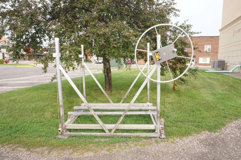 Sale 907 ATV, trailer, John Deere rider, jet ski lift, pole shed steel KBID