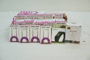 lot 55 image: Cables, smart watch, webcam
