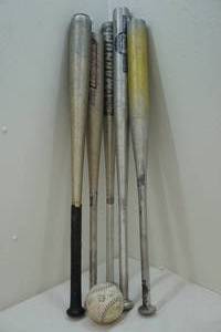 lot 62 image: Baseball, bats