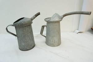 lot 110 image: Vintage oil cans