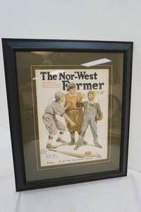 lot 204 image: Farmer framed print