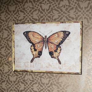 lot 66 image: Charming Framed Butterfly Prints