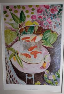 lot 73 image: Framed Henri Matisse Print Goldfish