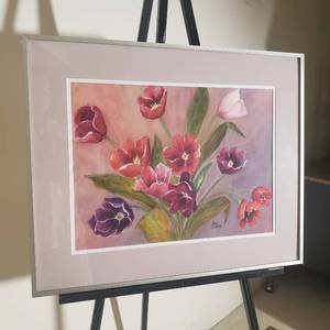 lot 47 image: Charming Watercolor Original Signed Mary Noreen